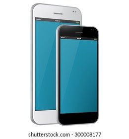 Mobile Phones Vector Illustration.