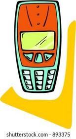 Mobile phone.Vector illustration