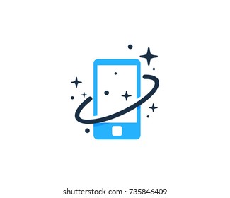 Mobile Planet Icon Logo Design Element