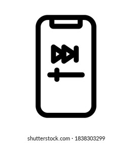 icono de juego móvil o logotipo símbolo de signo aislado ilustración vectorial - iconos vectoriales de estilo negro de alta calidad
