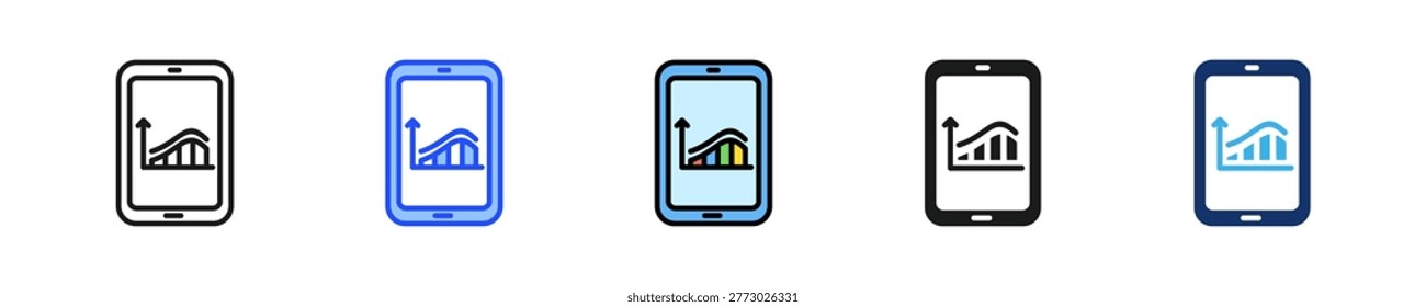 Mobile Plm Icon Collection With Multiple Styles