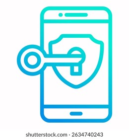 Elemento de icono de protección móvil para diseño