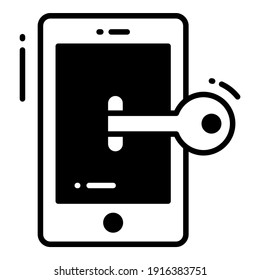 protección móvil e iconos vectoriales de seguridad establecen la tecnología de datos empresariales de la red de cibercomputadoras