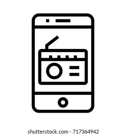mobile radio icon