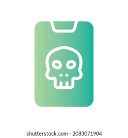 mobile ransomware gradient icon white background