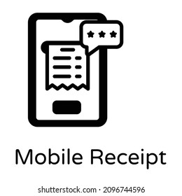 Mobile Receipt business and Finance 