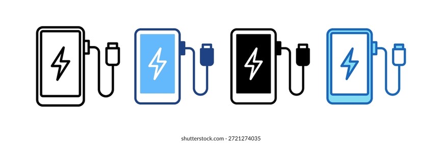 Mobile Icon zum Aufladen mehrerer Vektorgrafiken