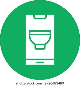 Mobile Rezept Vektor Symbol Design Illustration