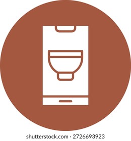 Mobile Rezept Vektor Symbol Design Illustration