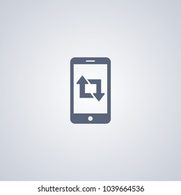 Mobile redirect icon, vector best flat icon on white background , EPS 10