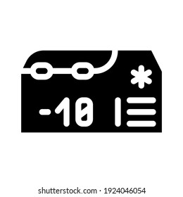 mobile refrigerator glyph icon vector. mobile refrigerator sign. isolated contour symbol black illustration