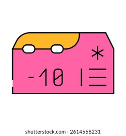 mobile refrigerator line icon vector. mobile refrigerator sign. isolated symbol illustration
