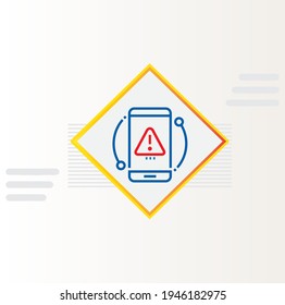 mobile related security icon isolated background