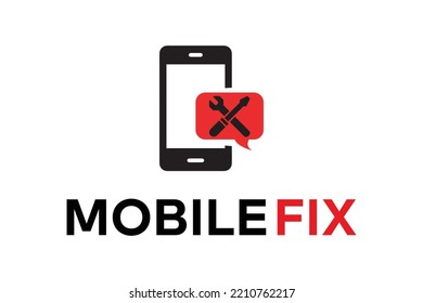 Mobile Repair and Mobile Fix Logo design and Cellphone repair logo design