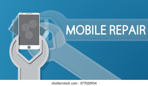 Mobile repair and fix poster 