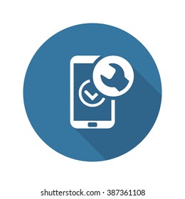 Mobile Repair Icon. Flat Design Isolated Illustration.