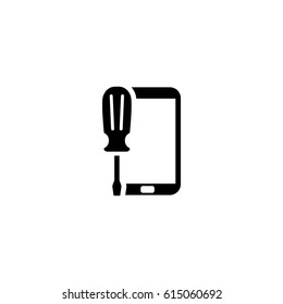 Mobile Repair Icon. Flat Design Isolated Illustration.