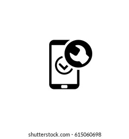 Mobile Repair Icon. Flat Design Isolated Illustration.