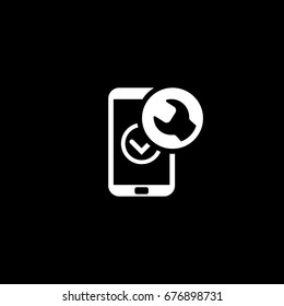 Mobile Repair Icon. Flat Design Isolated Illustration.