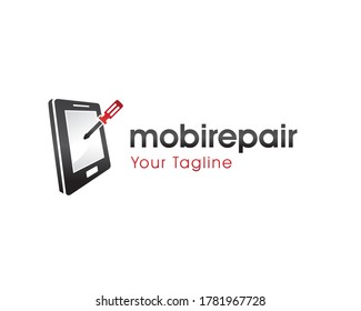 Mobile Repair Logo Design, Concept, Icon, Symbol, Vector