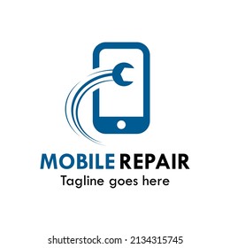 Mobile Repair Logo Template Illustration