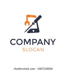 Mobile Repairing Logo, Minimalist Logo