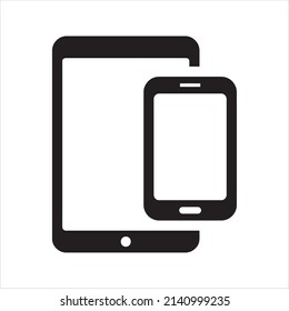 Mobile Responsive Icon. Vector And Glyph
