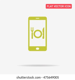 Mobile restaurant icon. Vector concept illustration for design.