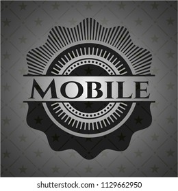 Mobile retro style black emblem