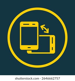 Mobile rotate trendy vector art design fascinating amazing design colorful useful illustration.eps
