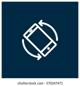 Mobile rotate vector icon