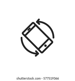 Mobile rotate vector icon