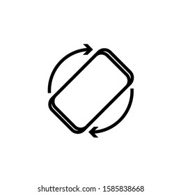 Mobile rotate vector icon, phone rotation symbol. Modern, simple flat vector illustration for web site or mobile app