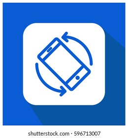 Mobile rotate vector icon, phone rotation symbol. Modern, simple flat vector illustration for web site or mobile app