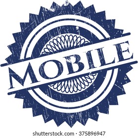 Mobile rubber grunge texture seal