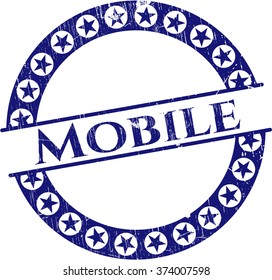 Mobile with rubber seal texture