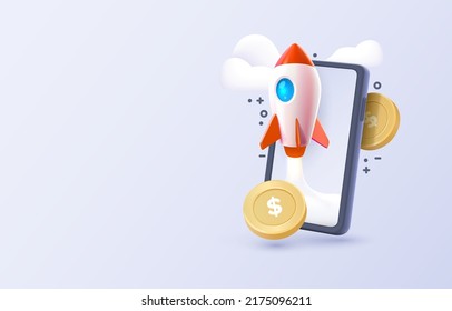 Mobile safe service, financial payment Smartphone mobile screen, technology mobile display. Vector illustration