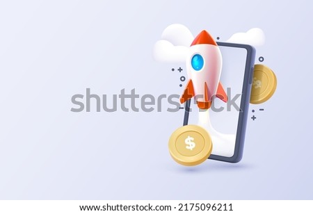 Mobile safe service, financial payment Smartphone mobile screen, technology mobile display. Vector illustration