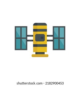 Mobile satellite icon. Flat illustration of mobile satellite vector icon isolated on white background