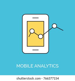 mobile screen analytic report icon