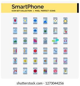 mobile screen icons sets ,pixel perfect icons 64x64 vector design web ui