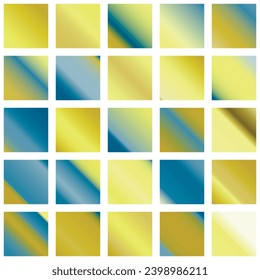 Mobile screen lock display collection of colorful backgrounds in trendy neon colors. Modern screen vector design for mobile app. Soft color abstract pastel holographic gradients. Swatches for design.