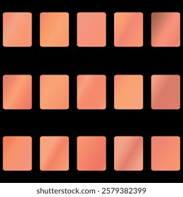 Mobile screen lock display collection of colorful backgrounds in trendy neon colors. Modern screen vector design for mobile app. Soft color abstract pastel holographic gradients. Swatches for design.