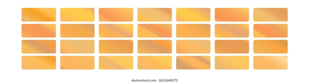 Mobile screen lock display collection of colorful backgrounds in trendy neon colors. Modern screen vector design for mobile app. Soft color abstract pastel holographic gradients. Swatches for design.