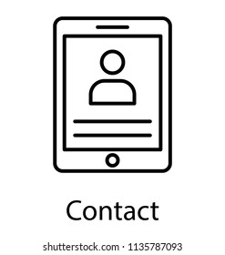 
A mobile screen with a man avatar presenting concept of video calling
