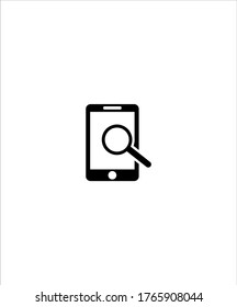 mobile with search icon,vector best flat icon.