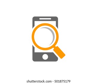 Mobile Search Logo Design Template