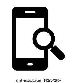 
Mobile search, mobile, search, magnifier fully editable vector icons
