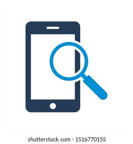 mobile search and other icon concept