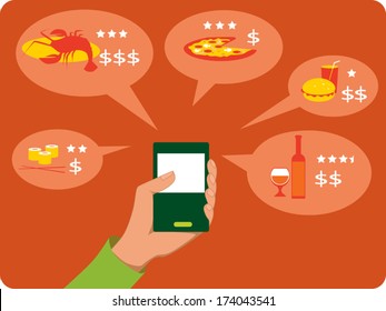 Mobile search for restaurants 